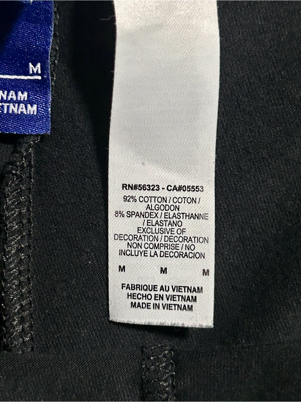 Nike Black Leggings with White Logo Medium - Picture 8 of 9